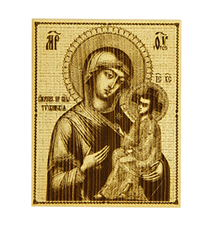 Икона малая  Божией матери "Тихвинская"
