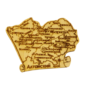 Карта "Алтайский край" большая(магнит)